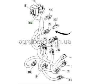 АГРОЛОКАЦІЯ Жгут проводів RE594657 до техніки John Deere 8235R, 8245R, 8260R, 8270R, 8285R, 8310R (унікальний ID: RE594657) АГРОЛОКАЦІЯ Жгут проводів RE594657 до техніки John Deere 8235R, 8245R, 8260R, 8270R, 8285R, 8310R (унікальний ID: RE594657)