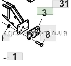 АГРОЛОКАЦІЯ Кронштейн N332298 на техніку John Deere (унікальний ID: N332298) АГРОЛОКАЦІЯ Кронштейн N332298 на техніку John Deere (унікальний ID: N332298)