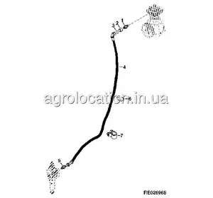 АГРОЛОКАЦІЯ Шланг гідравлічний RE68214 John Deere (унікальний ID: RE68214) АГРОЛОКАЦІЯ Шланг гідравлічний RE68214 John Deere (унікальний ID: RE68214)
