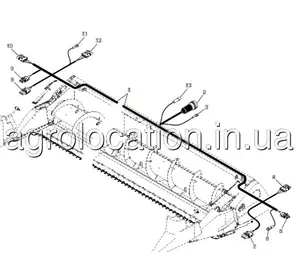 АГРОЛОКАЦІЯ Проводка жатки AH168092 до техніки John Deere (унікальний ID: AH168092) АГРОЛОКАЦІЯ Проводка жатки AH168092 до техніки John Deere (унікальний ID: AH168092)