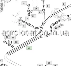 АГРОЛОКАЦІЯ Шланг гідравлічний AXE19060 John Deere (унікальний ID: AXE19060) АГРОЛОКАЦІЯ Шланг гідравлічний AXE19060 John Deere (унікальний ID: AXE19060)