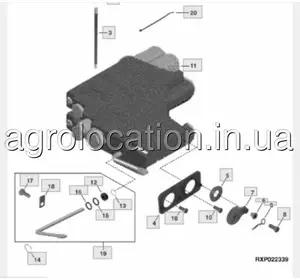 Cекція гідравлічна RE60892 John Deere (унікальний ID: RE60892) Cекція гідравлічна RE60892 John Deere (унікальний ID: RE60892)