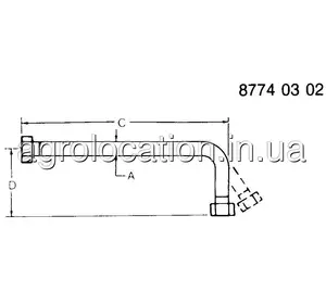 АГРОЛОКАЦІЯ Паливна трубка RE61813 до John Deere 7610, 7710, 7810, 8100, 8200, 8300 (унікальний ID: RE61813) АГРОЛОКАЦІЯ Паливна трубка RE61813 до John Deere 7610, 7710, 7810, 8100, 8200, 8300 (унікальний ID: RE61813)