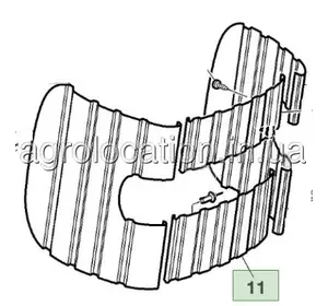 АГРОЛОКАЦІЯ Решітка R184193 до техніки John Deere (унікальний ID: R184193) АГРОЛОКАЦІЯ Решітка R184193 до техніки John Deere (унікальний ID: R184193)