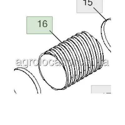 АГРОЛОКАЦІЯ Повітропровід A74000 до техніки John Deere (унікальний ID: A74000)
